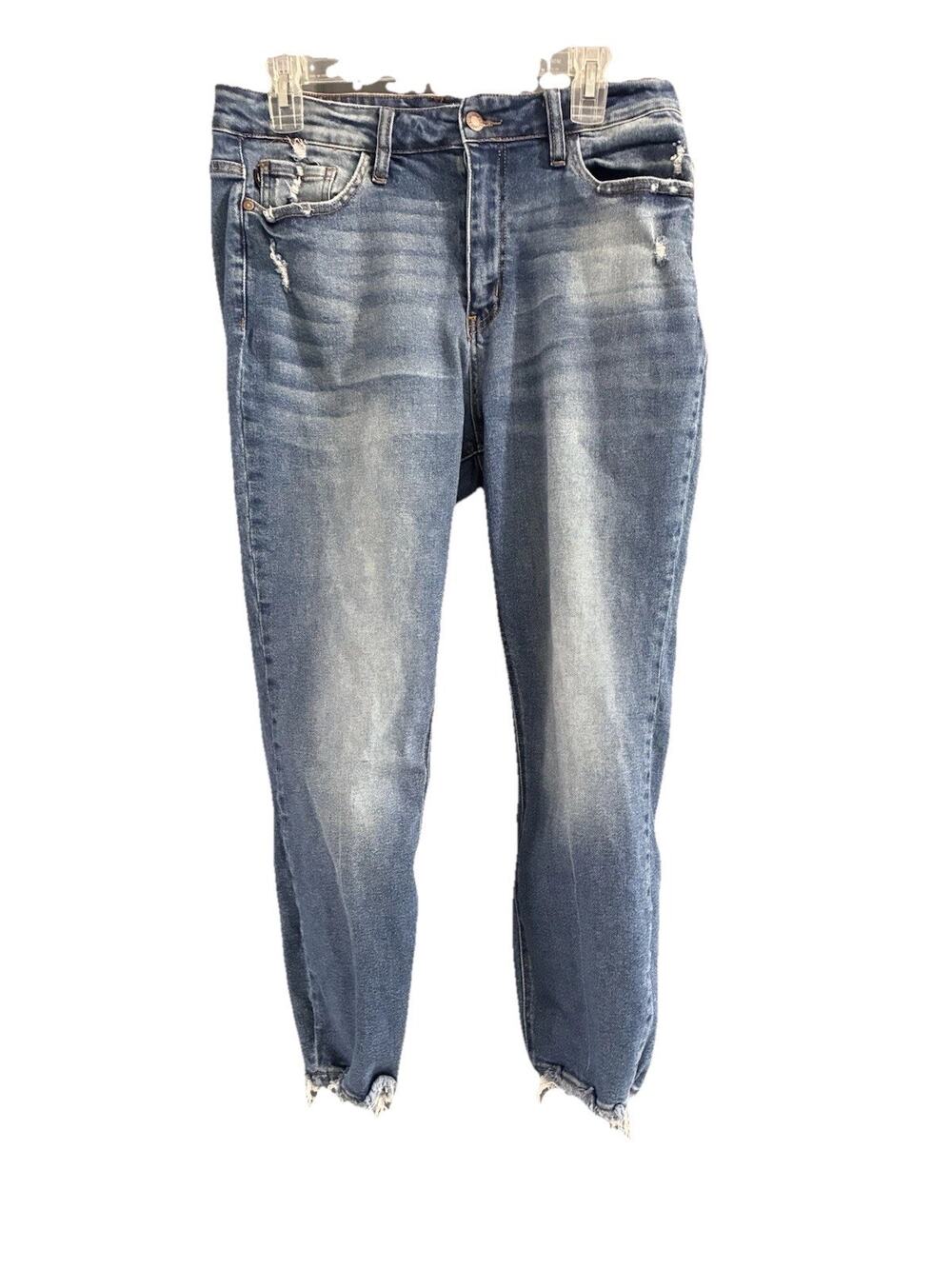 Judy Blue Slim Fit Jeans Womens 14W Stretch High Rise Denim JB8480 Crop